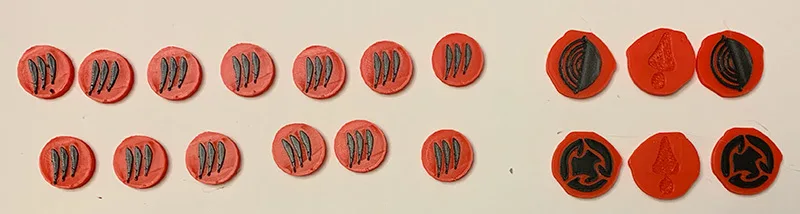 Spirit Island 2 color Sharp Fangs Behind the Leaves presence token