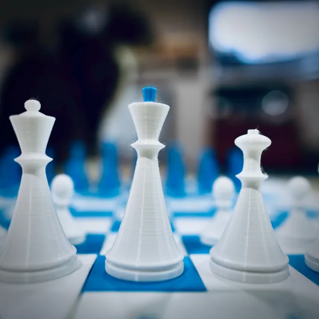 Magnetic Chess Pieces w/ Board