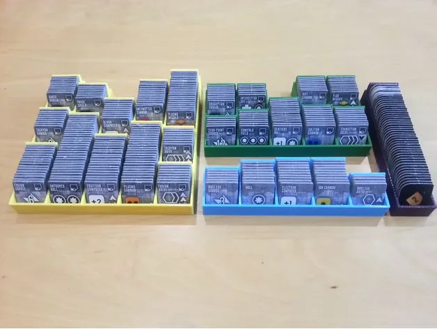 Eclipse Board Game Ship Parts and Discovery Tray Remix