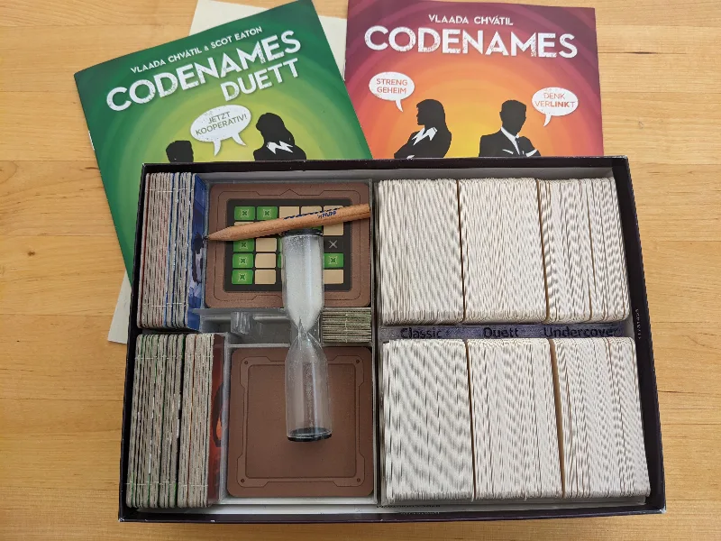 Codenames - One Box - Classic + Undercover + Duet