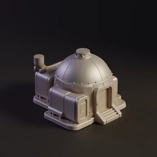 Mars Colony Dome – Modular Sci-Fi Settlement Module Terraforming Mars