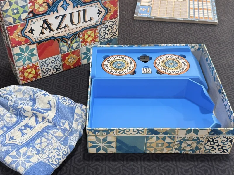 Azul Game Insert with Tile Pour Box