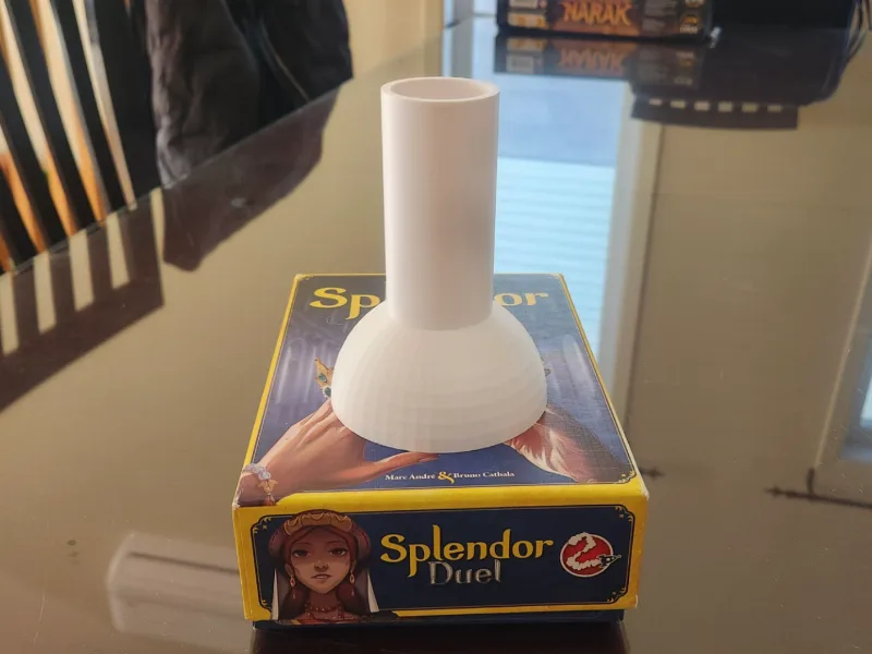 Splendor Duel stacking tokens funnel