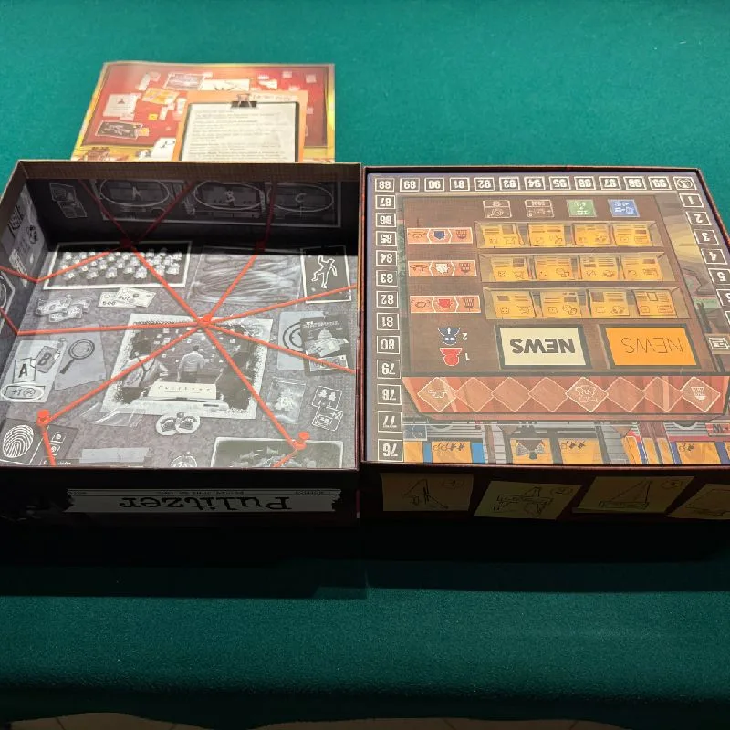 Tranjis Pulitzer board game insert with expansion/promo