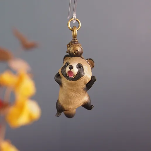 Takenoko No.3 – Captured Tanuki Figurine (1-Part STL for Resin 3D Printing)