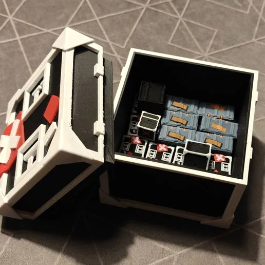 Custom 110 mm Storage Crate to Store Zombicide 2nd Edition Crate Tokens
