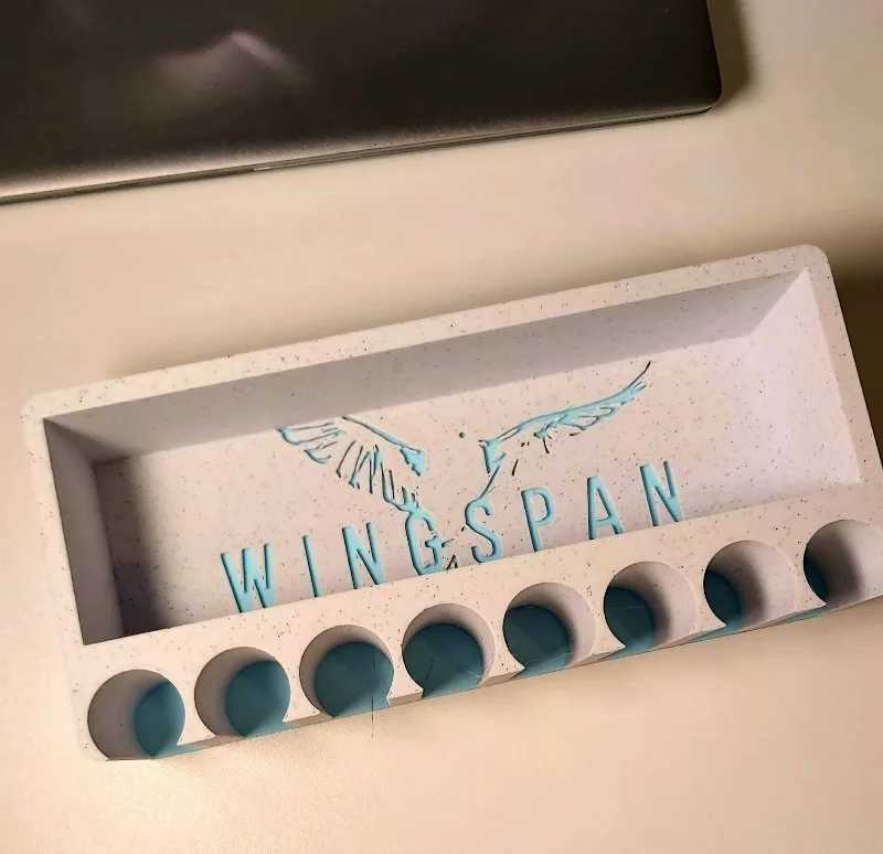 Wingspan game token container