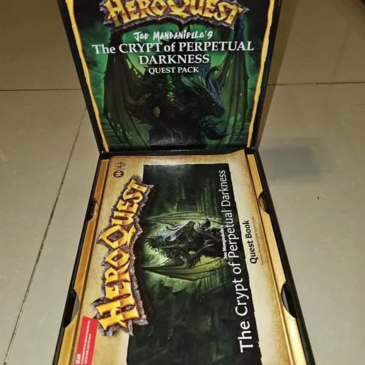 Heroquest  CRYPT OF PERPETUAL DARKNESS INSERT