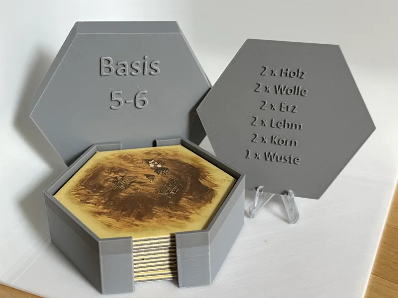 Catan Landscape Tiles Box 5/6 + Contents Card