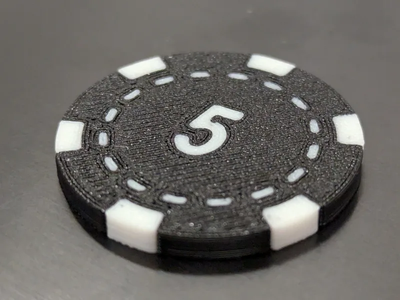 5 chip for poker game 39mm