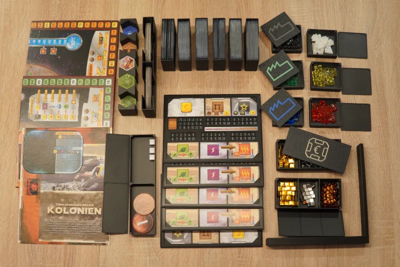 Terraforming Mars + Colonies + Hellas & Elysium Box Insert