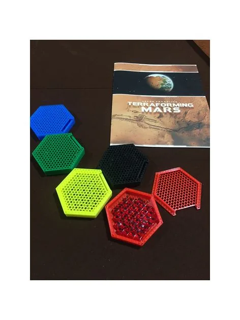 Terraforming Mars Player Token Hex Bowls