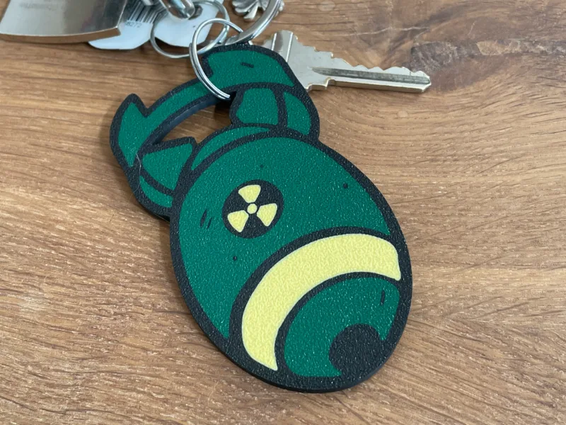 Fallout Keychain / 3 color / Mini Nuke / gamer / 