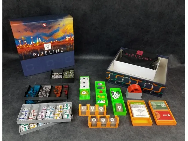The Refinery - A Board Game Insert for Pipeline