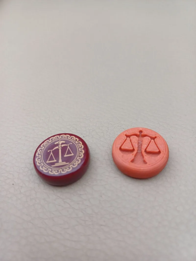 Love Letter Favor Token — 3D-Printed Replacement (Single-Color)