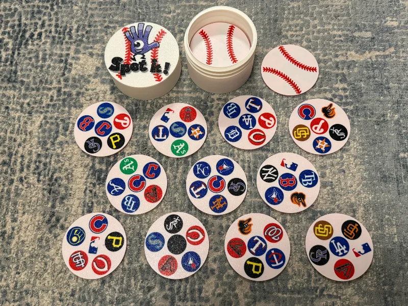 Major League Baseball Spot It - Game and Coasters