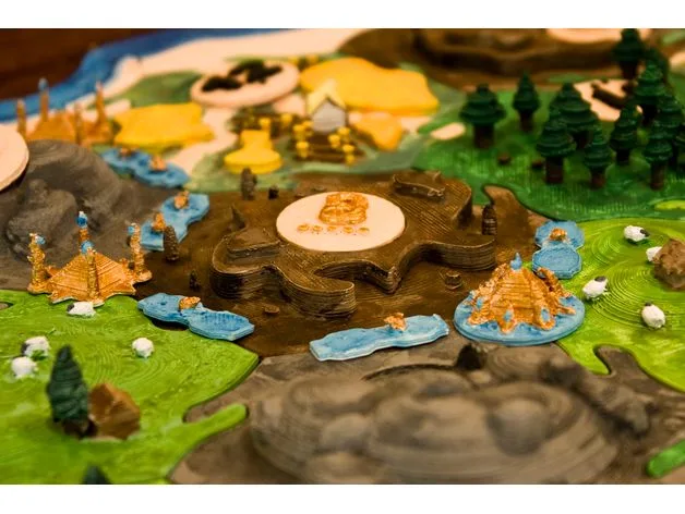 Catan Brick Tiles - Warcraft Inspired