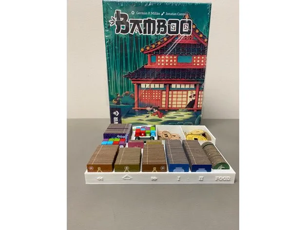 Bamboo Board Game Organizer