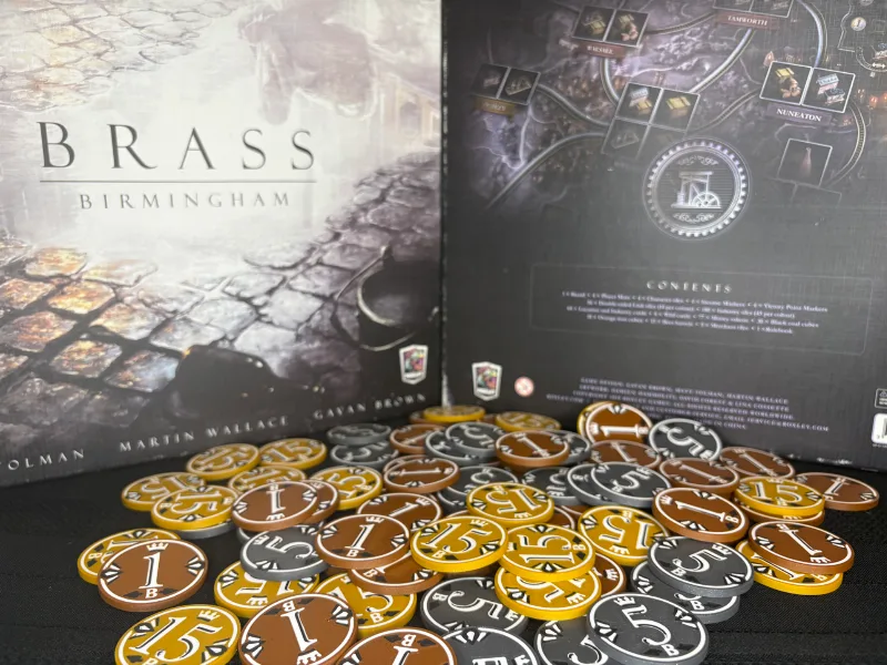 Brass Birmingham Board Game - Money Coins