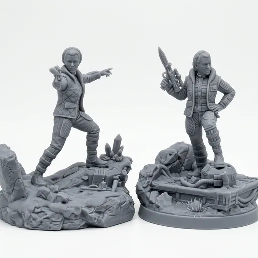 Leia Organa Hoth Dual Pose - 32mm Star Wars Legion Scale