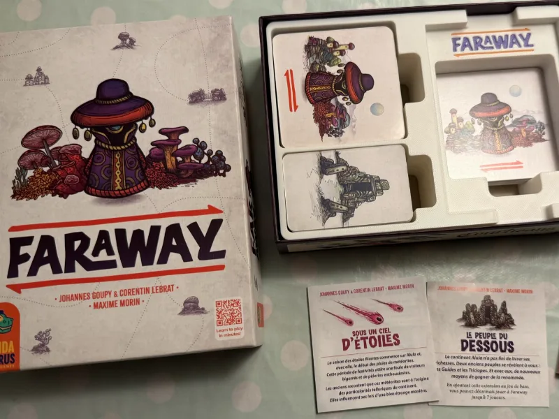 Faraway (with expansions) Game Insert