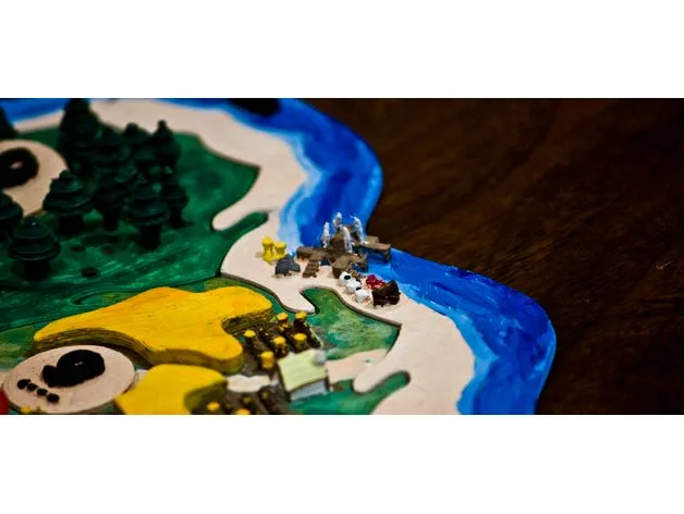 Catan Water Tiles - Warcraft Inspired
