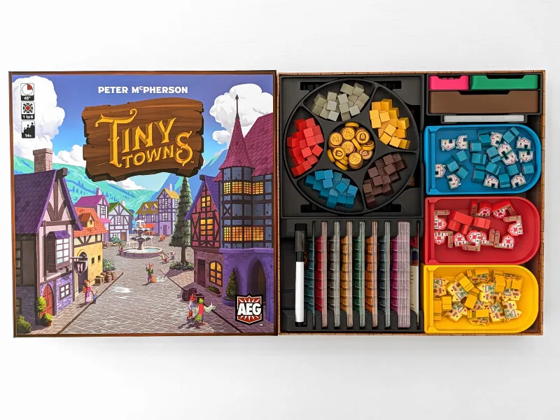 Tiny Towns w/ALL Expansions - Organizer Insert