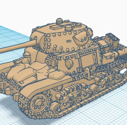 M13-40 ITALIAN TANK EASY PRINT 1:160 N SCALE Memoir 44
