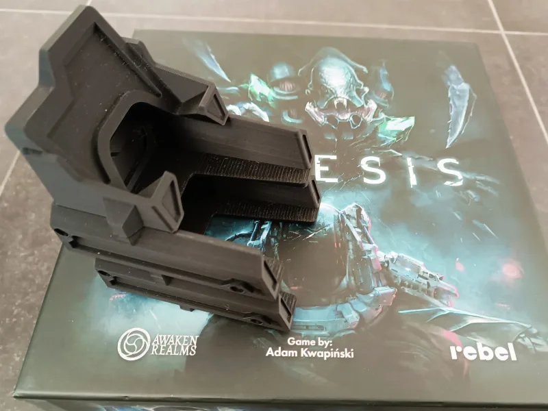 Nemesis board game modular card holder and display