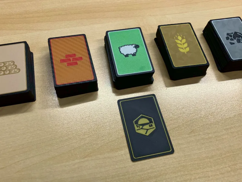 Catan resource cards