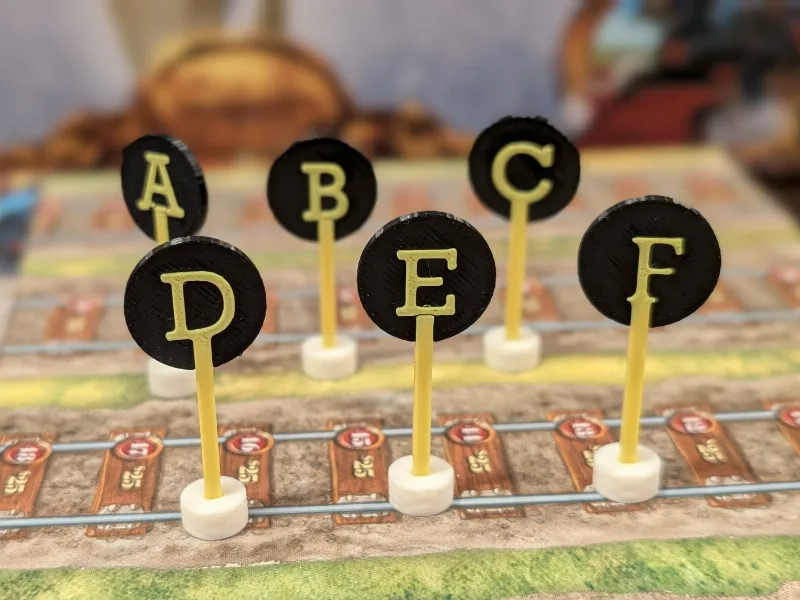 Railways of the World - Standing Letter Markers