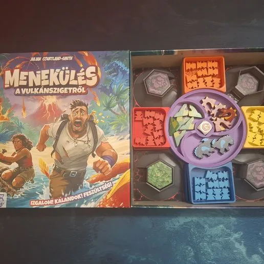 Survive The Island board game insert with Monster pack expansion