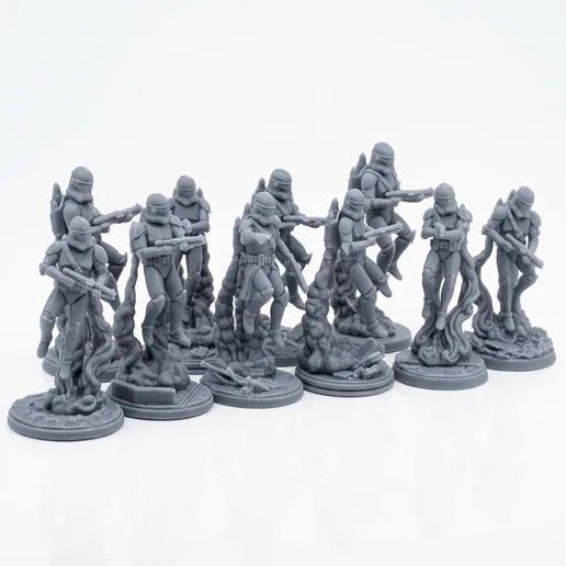 Clone Jet Troopers Squad 10 Units - 32mm Star Wars Legion Scale
