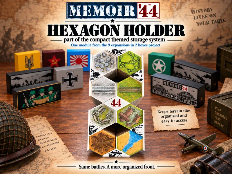 Memoir '44 Compact Storage System - HEXAGON HOLDER