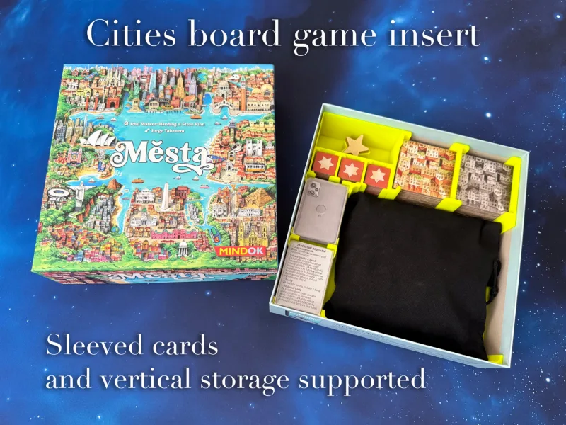 Cities board game insert
