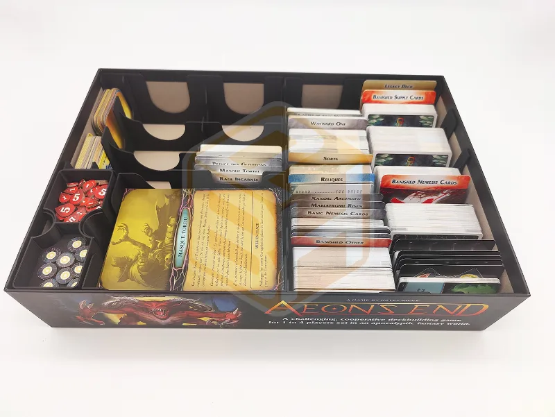 Organizing insert for Aeon’s End Legacy board game by Matagot