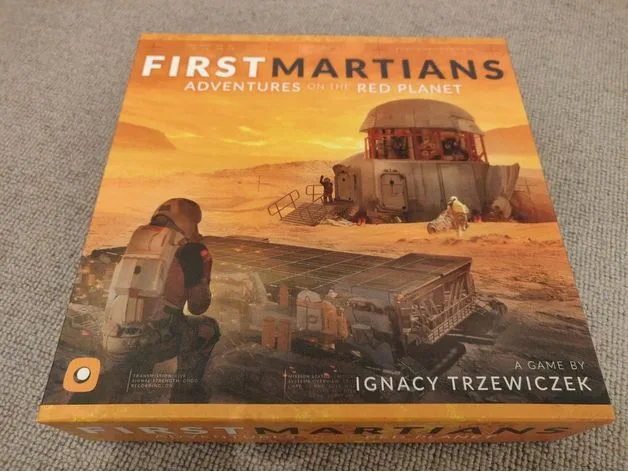 First Martians - Adventures on the Red Planet - game insert for 2nd printing
