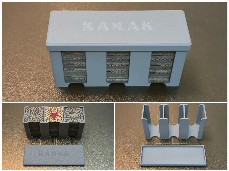 Karak dungeon cards storage