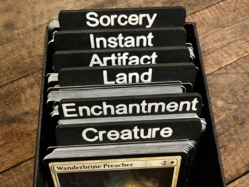 Magic the Gathering sorting cards