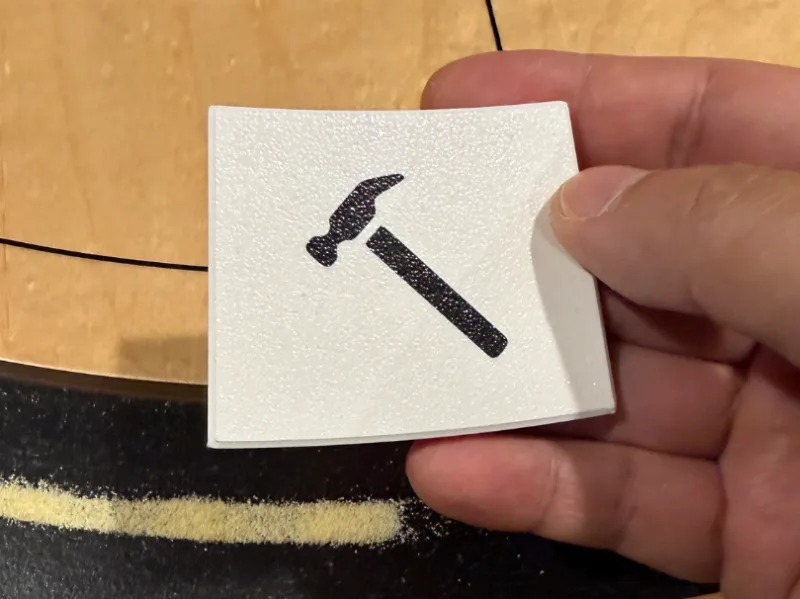 Crokinole Hammer Token and Wax Plow