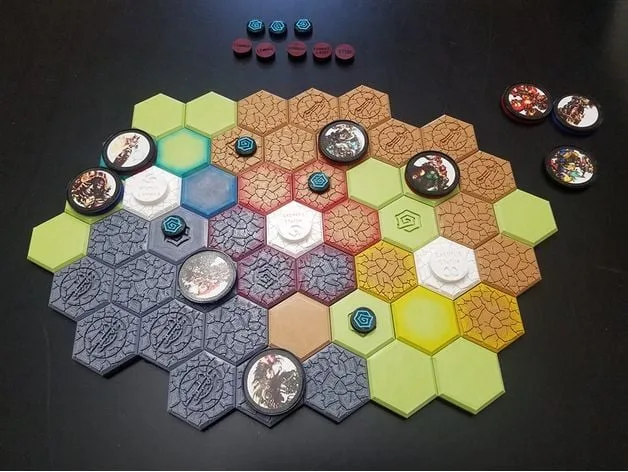 Super Fantasy Brawl Board and Trap Tokens
