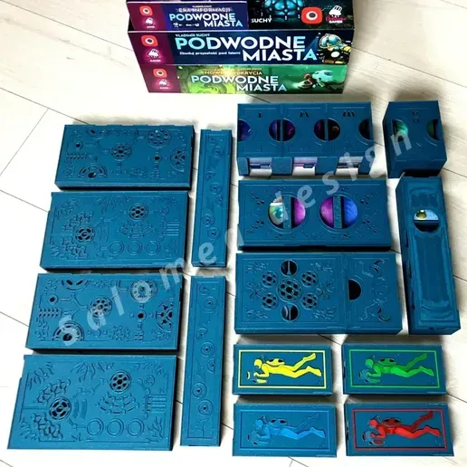 Underwater Cities + 2 expansions organizers