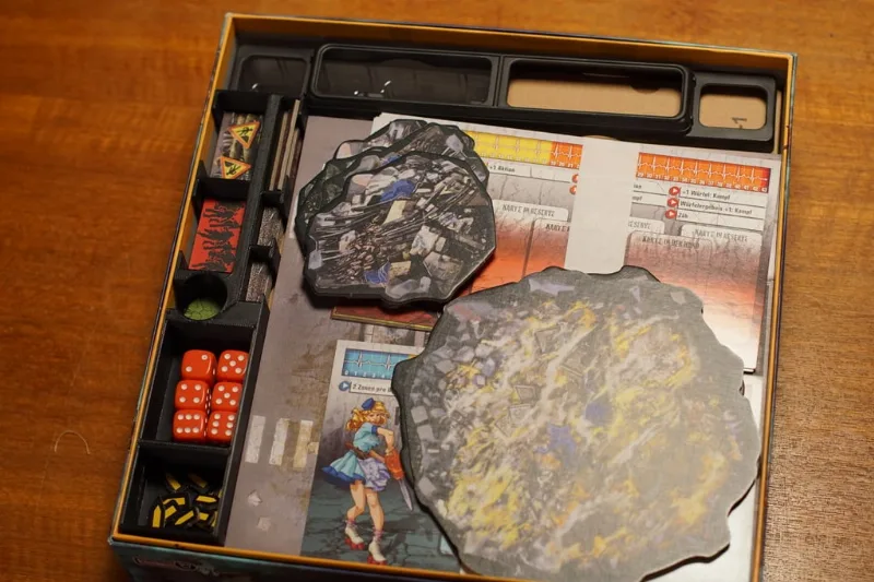 Zombicide Season2 Toxic City Mall box organizer - token holder