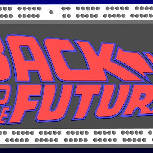 back to the future logo cribbage board