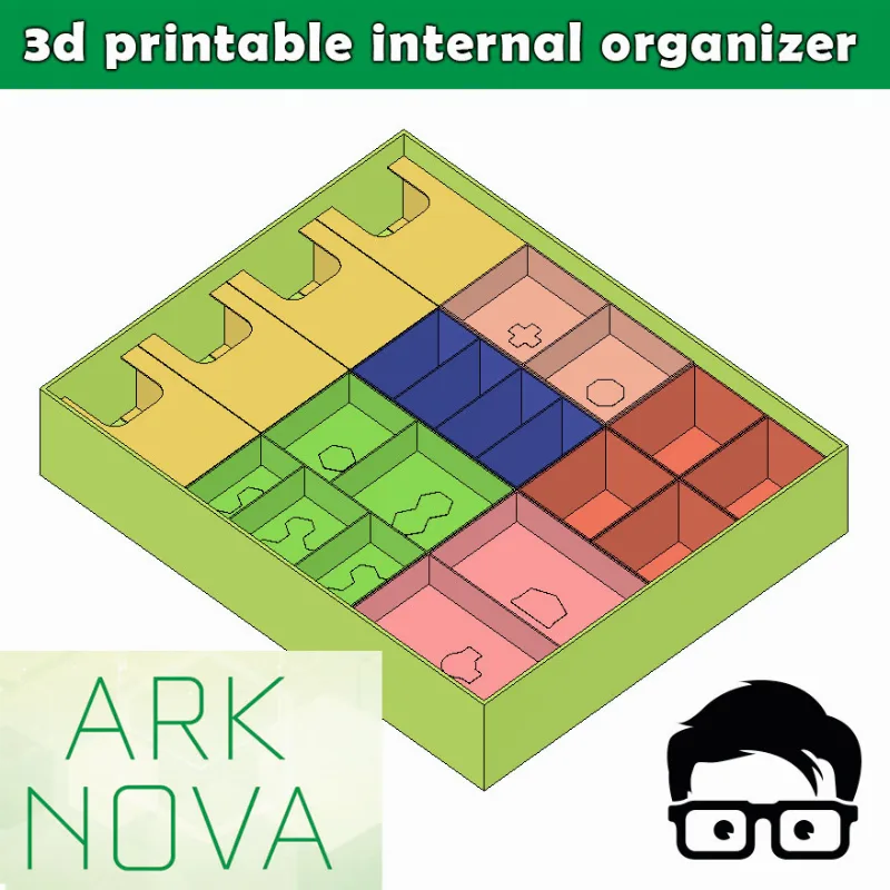 ARK NOVA 3D PRINTABLE INSERTS / INTERNAL ORGANIZER