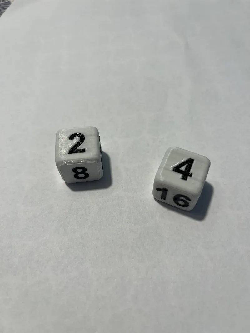 Backgammon doubling dice