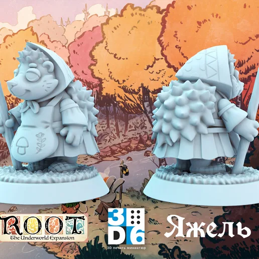 Hedgehog grandma 27mm for the board game\RPG "ROOT"