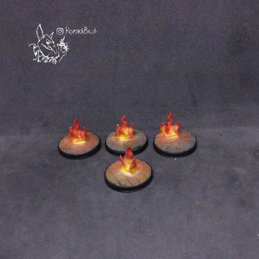 Fire Tokens. Mansions of Madness