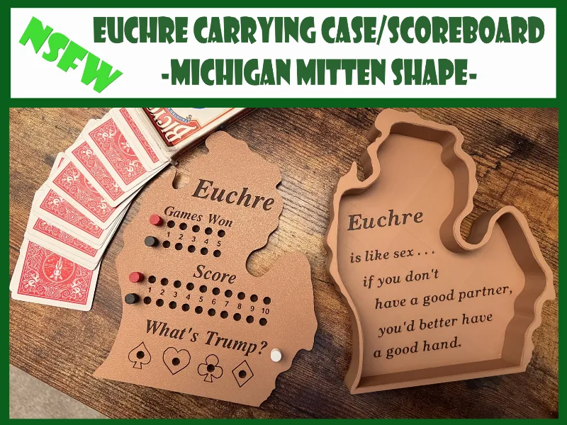 Euchre Box - Michigan Mitten - "It's like sex"