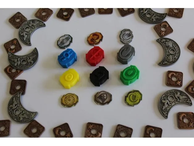 Lords of Waterdeep - Player Building Tokens